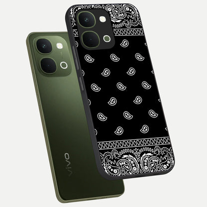 Retro Rebel Threads Glass Case displayed in angled mockup highlighting retro inspired graphic design with rebellious aesthetic.