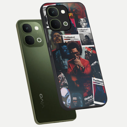 The Weeknd Glass Case displayed in angled mockup highlighting stylish pop culture inspired design with modern aesthetic.