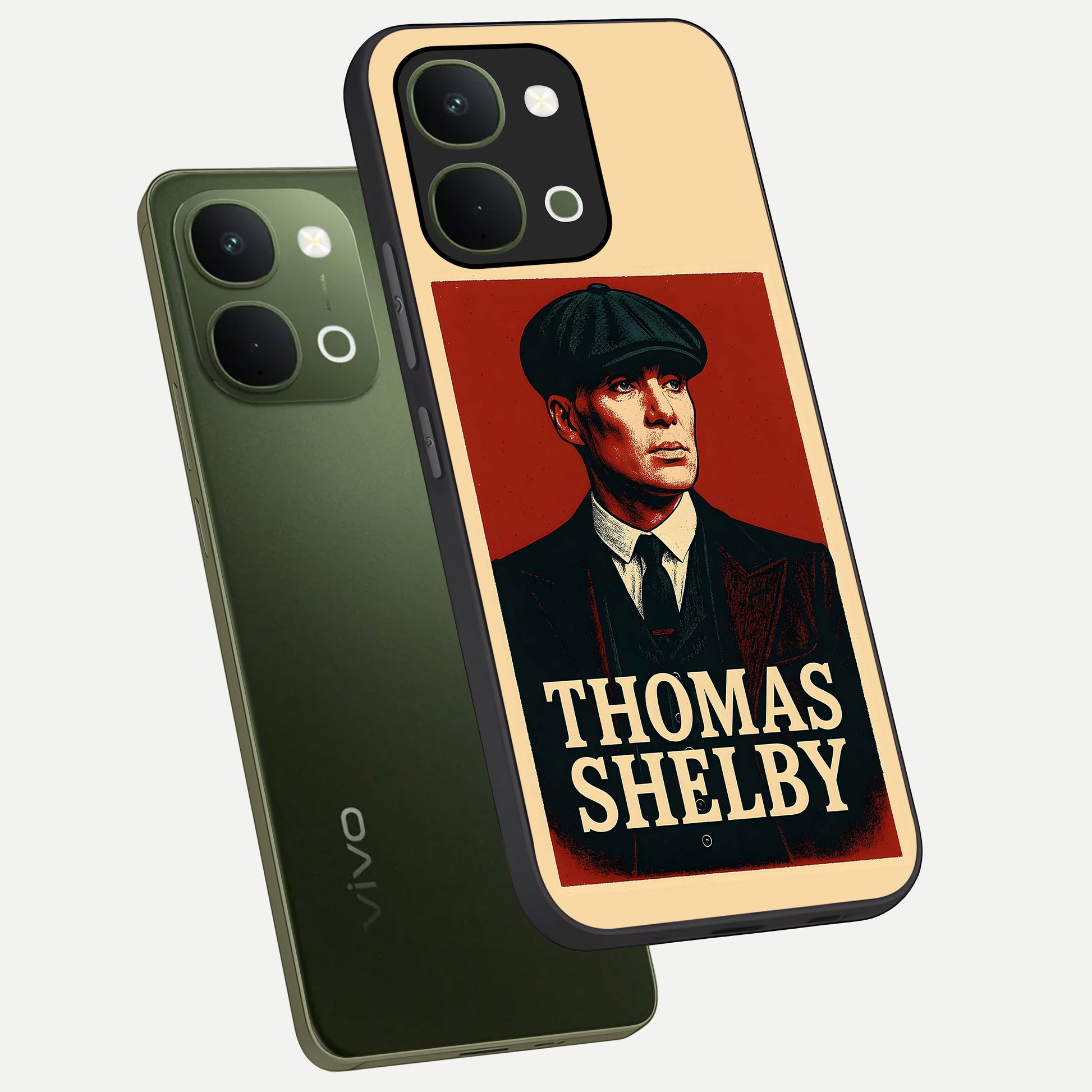 Vintage Mafia Authority Glass Case displayed in angled mockup highlighting powerful retro design with classic gangster aesthetic.