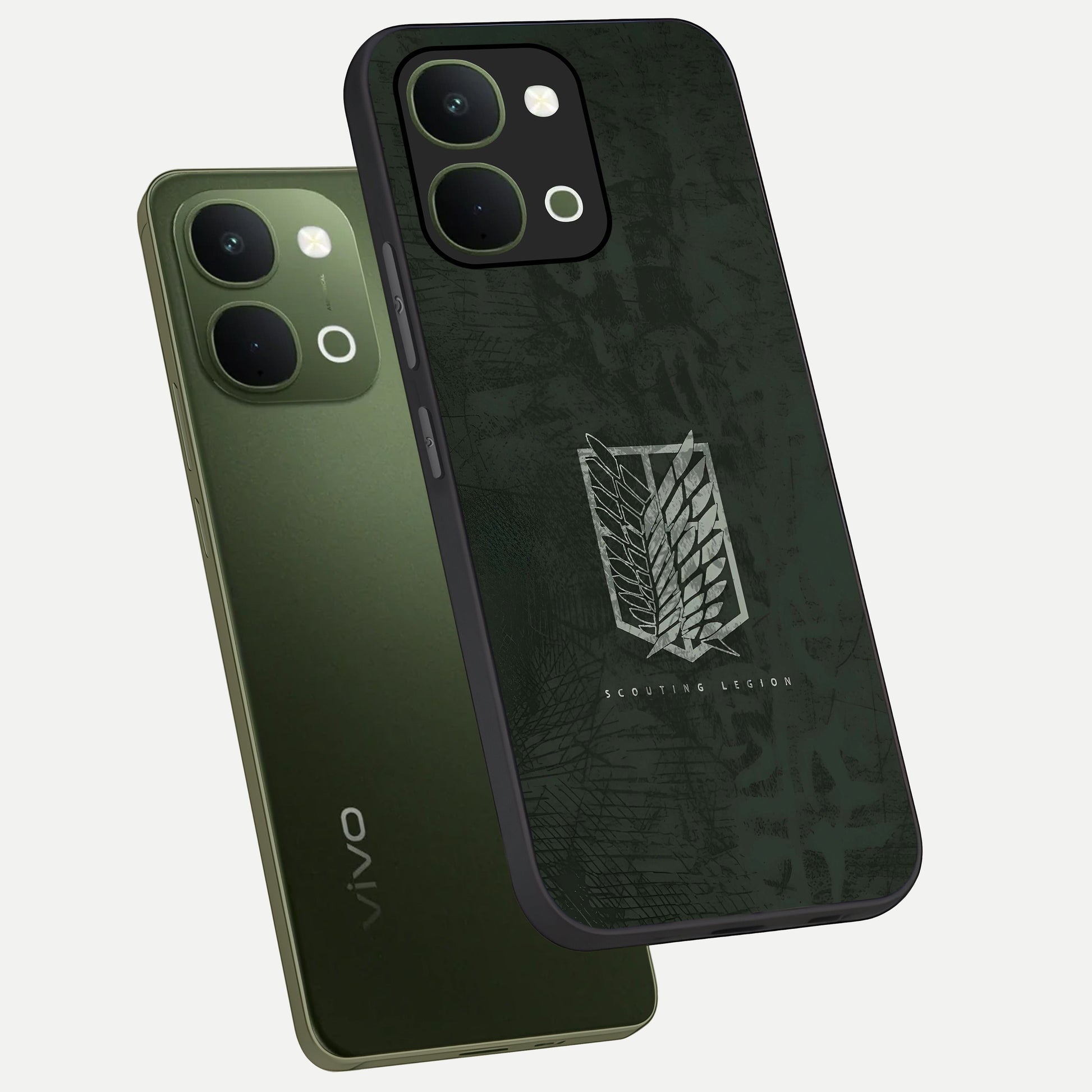 Wings Of Freedom Glass Case displayed in angled mockup highlighting graceful wing design with inspirational aesthetic.