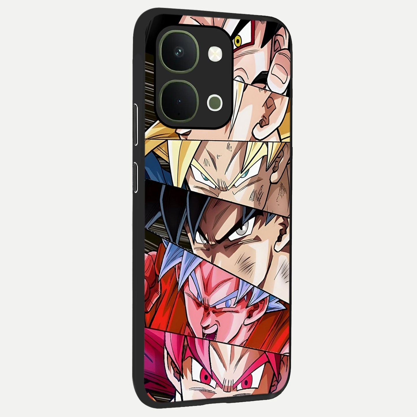 Anime Character Glass Case upright view showcasing expressive anime artwork with bold graphic style.
