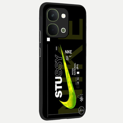Neon Street Edition Glass Case upright view showcasing colorful neon artwork with modern street culture theme.