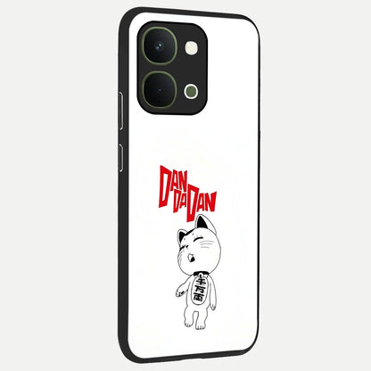 Playful Spirit Charm Glass Case upright view showcasing vibrant charm artwork with fun artistic theme.