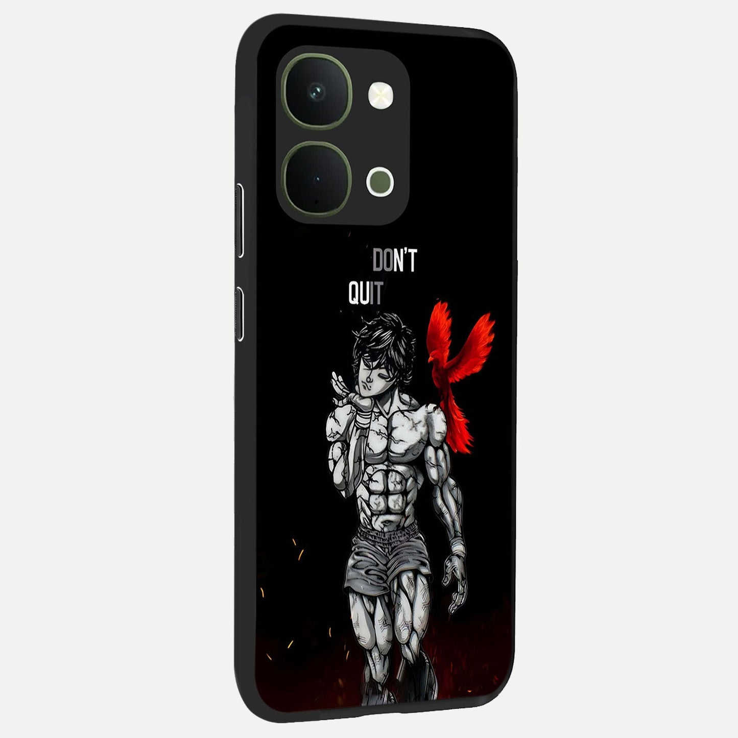 Rise Beyond Limits Glass Case upright view showcasing powerful inspirational artwork with uplifting theme.