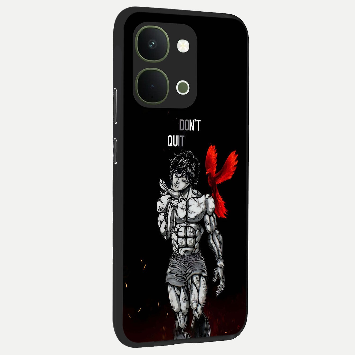Rise Beyond Limits Glass Case upright view showcasing powerful inspirational artwork with uplifting theme.