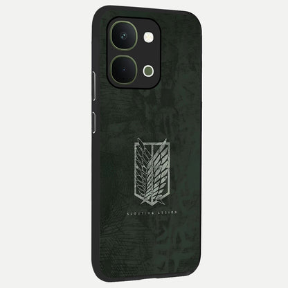 Wings Of Freedom Glass Case upright view showcasing powerful wings artwork with freedom themed design.
