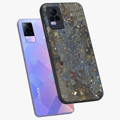 Aesthetic Astrolophia Glass Case displayed in angled mockup highlighting artistic aesthetic elements and smooth glass surface.