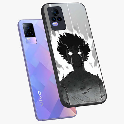 Awakened Inner Rage Glass Case displayed in angled mockup highlighting powerful graphic design and bold artistic theme.