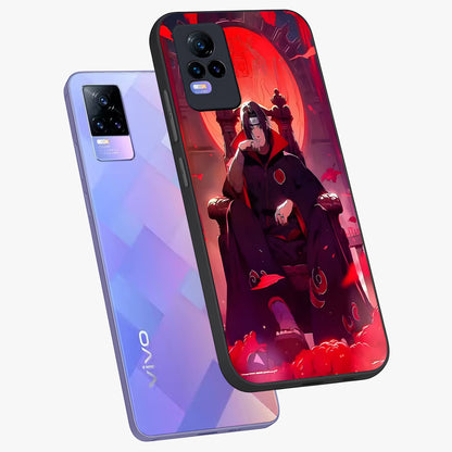 Blood Moon Sovereign Glass Case displayed in angled mockup highlighting dark celestial moon design and dramatic theme.