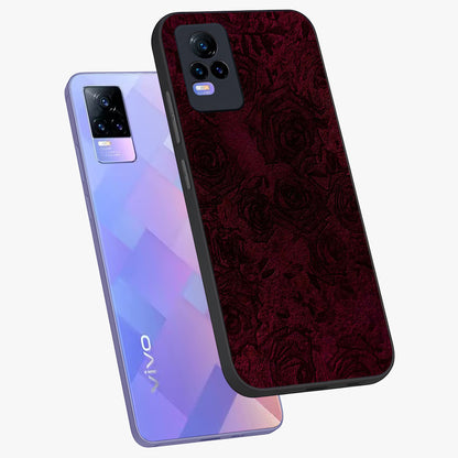 Crimson Fade Flow Glass Case displayed in angled mockup highlighting smooth gradient design with modern aesthetic style.