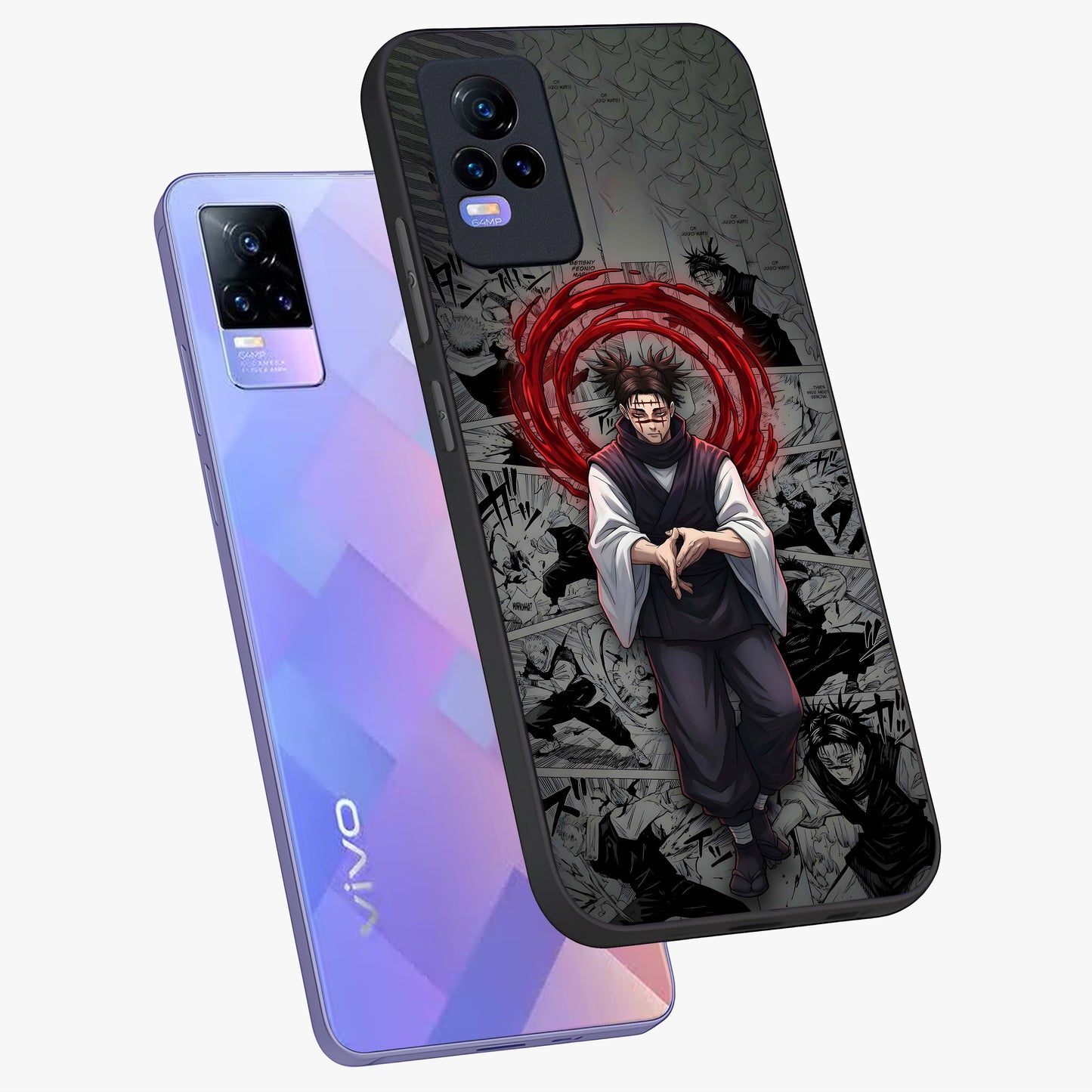 Cursed Ritual Ascension Glass Case displayed in angled mockup highlighting mystical ritual illustration with supernatural aesthetic.