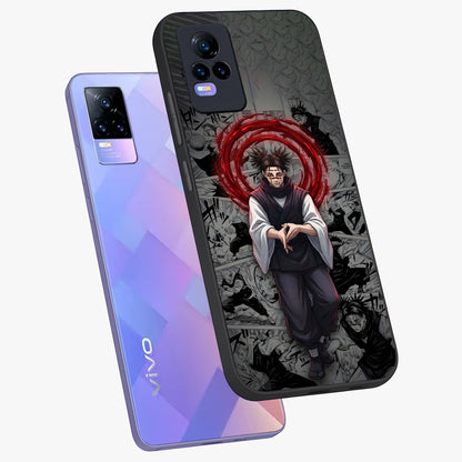 Cursed Ritual Ascension Glass Case displayed in angled mockup highlighting mystical ritual illustration with supernatural aesthetic.