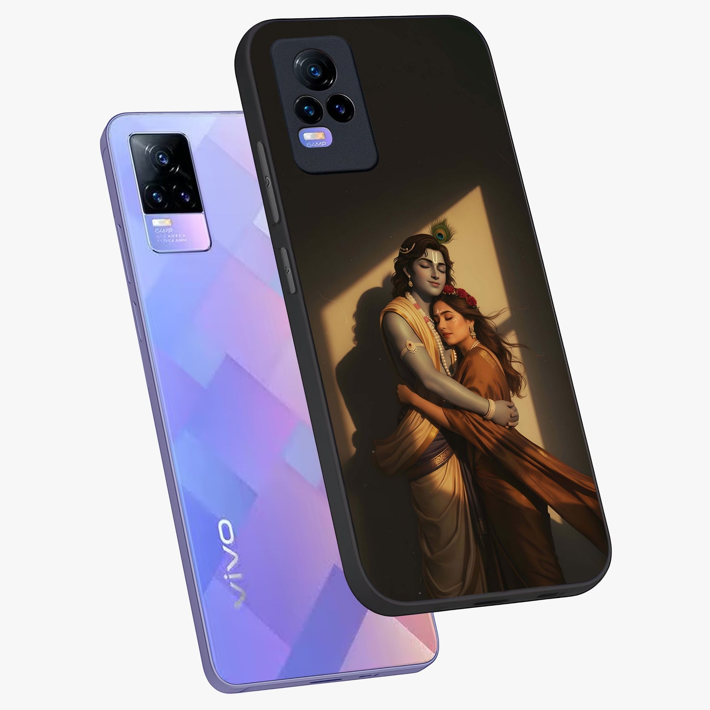Divine Eternal Love Glass Case displayed in angled mockup highlighting elegant divine inspired design with peaceful aesthetic.