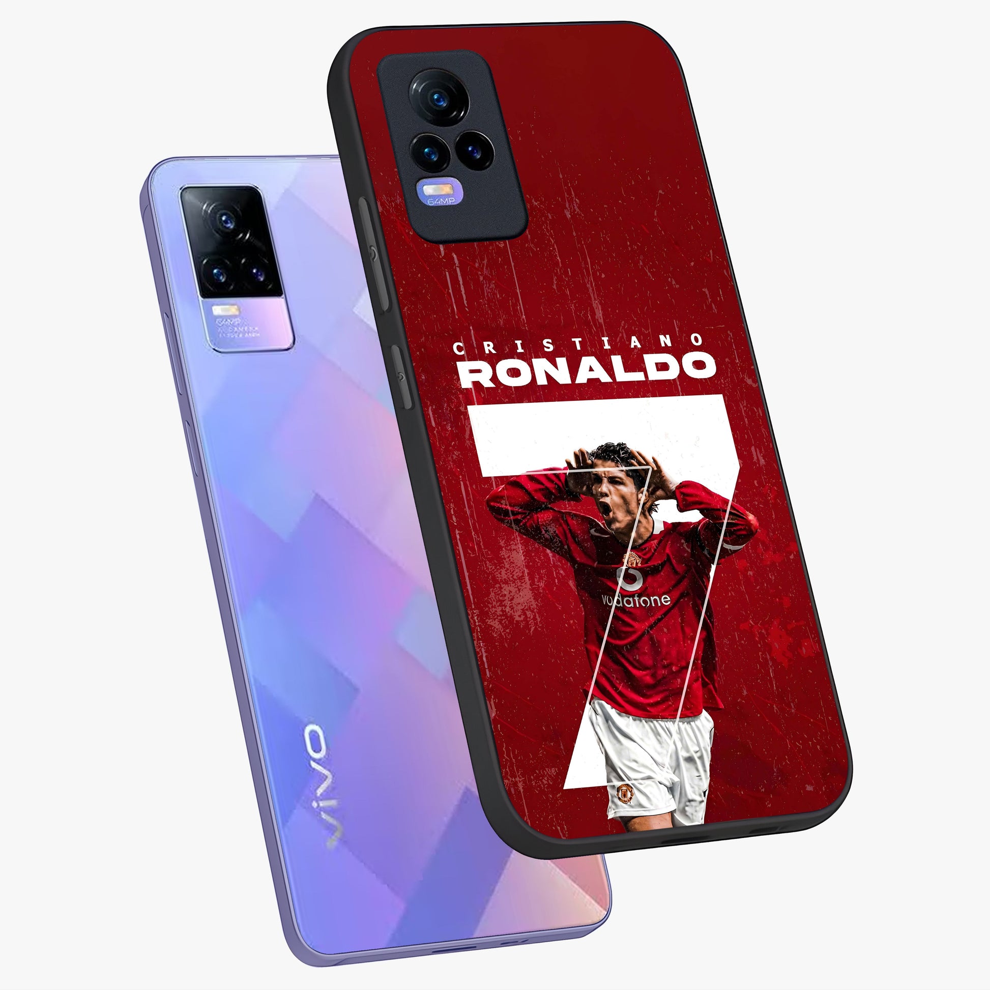 Goal Celebration Legacy Glass Case displayed in angled mockup highlighting energetic sports celebration design with bold athletic theme.