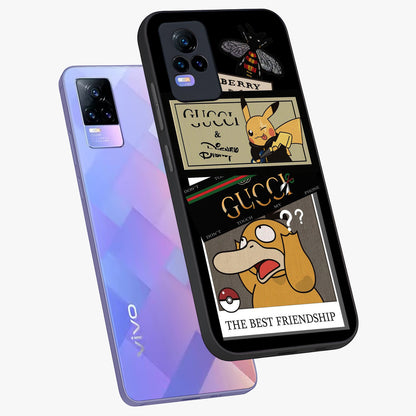 Gucci Play Mashup Glass Case displayed in angled mockup highlighting stylish fashion mashup design with bold aesthetic.