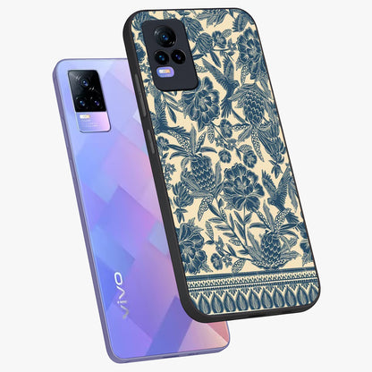 Heirloom Wild Bloom Glass Case displayed in angled mockup highlighting botanical bloom design with classic aesthetic style.