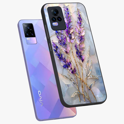Lavender Dream Glow Glass Case displayed in angled mockup highlighting dreamy purple glow design with soft artistic style.