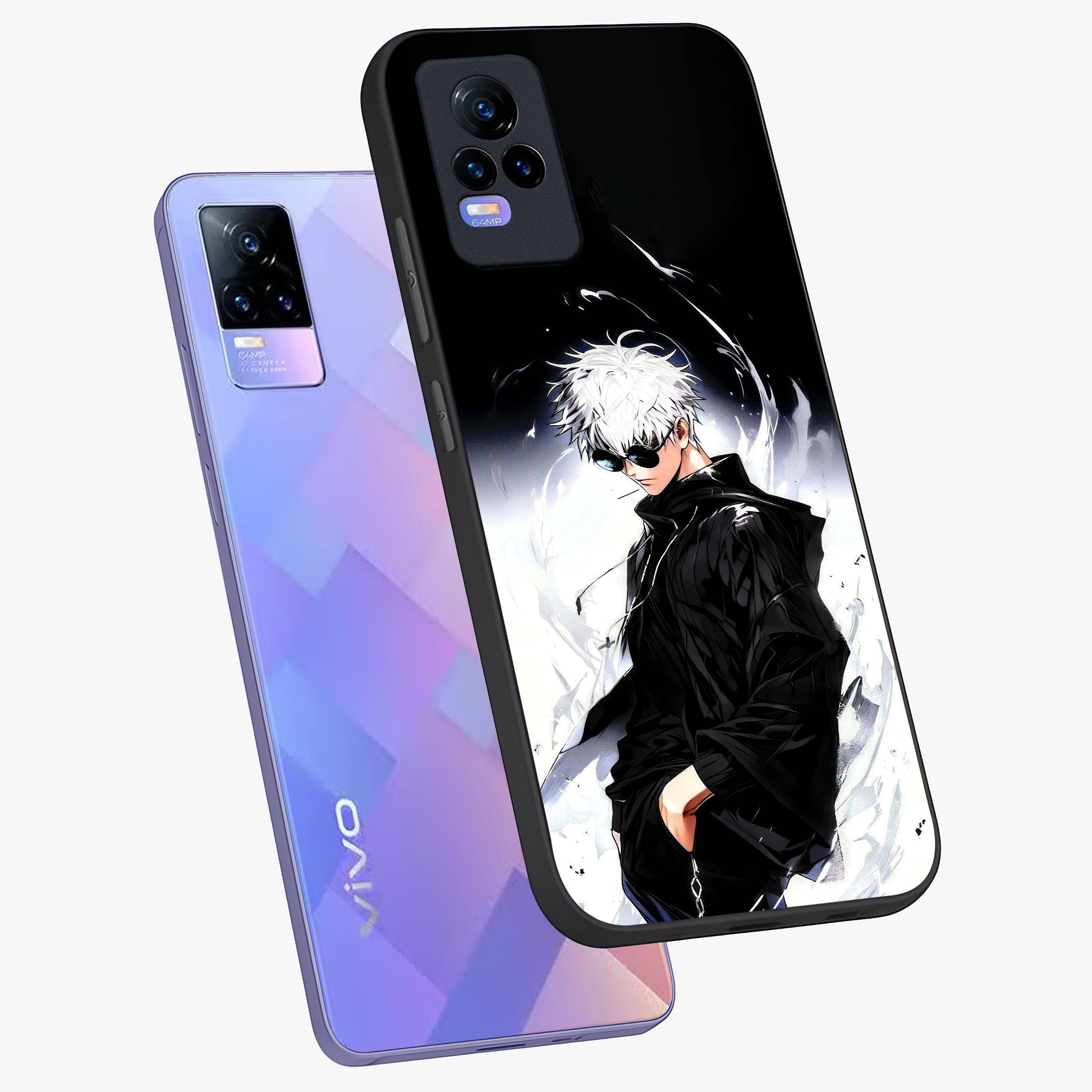 Limitless Shadow King Glass Case displayed in angled mockup highlighting dramatic dark hero design with intense aesthetic.