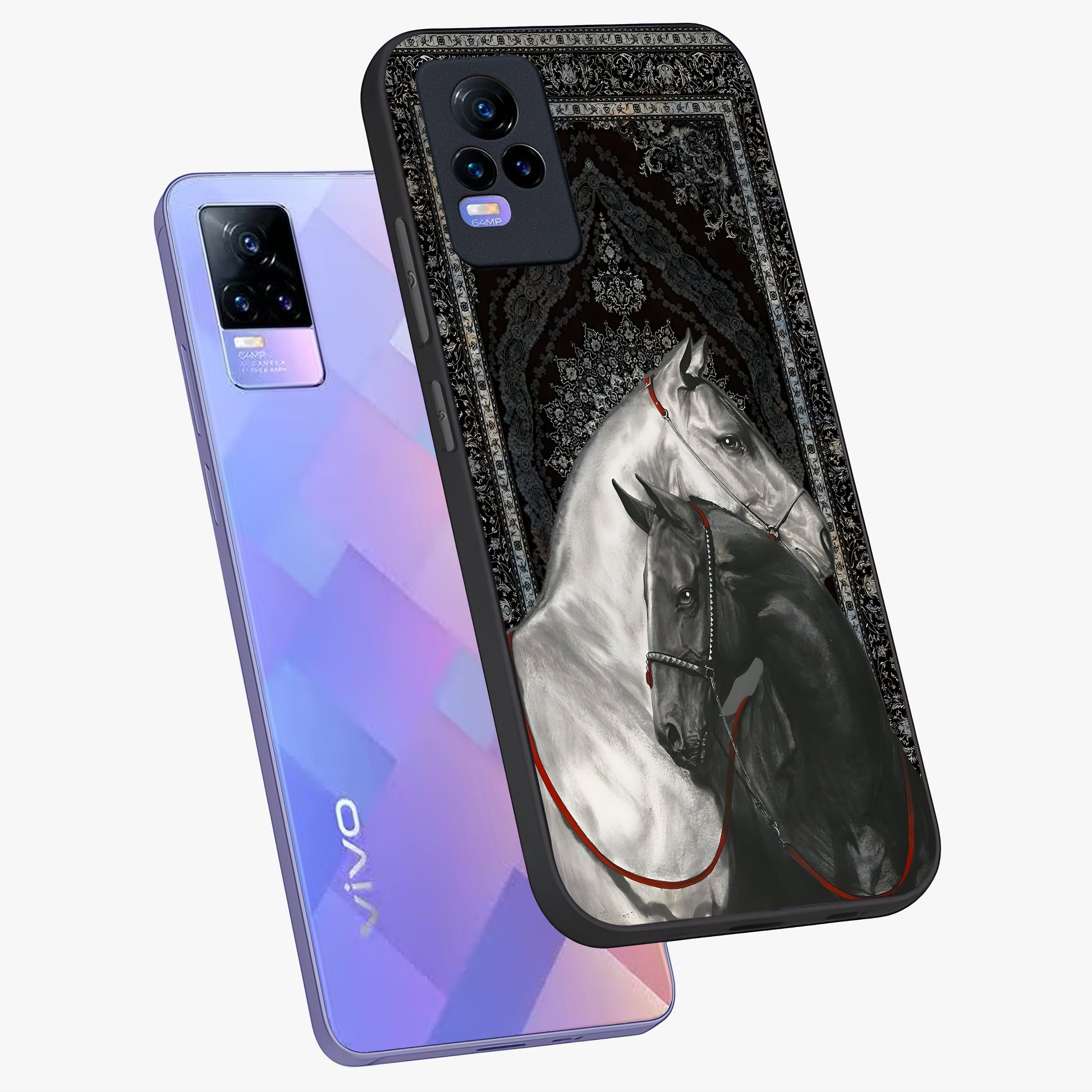 Majestic Ride Legacy Glass Case displayed in angled mockup highlighting sleek vehicle design with bold racing aesthetic.