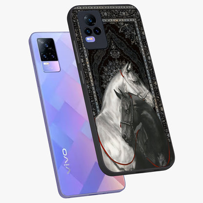 Majestic Ride Legacy Glass Case displayed in angled mockup highlighting sleek vehicle design with bold racing aesthetic.