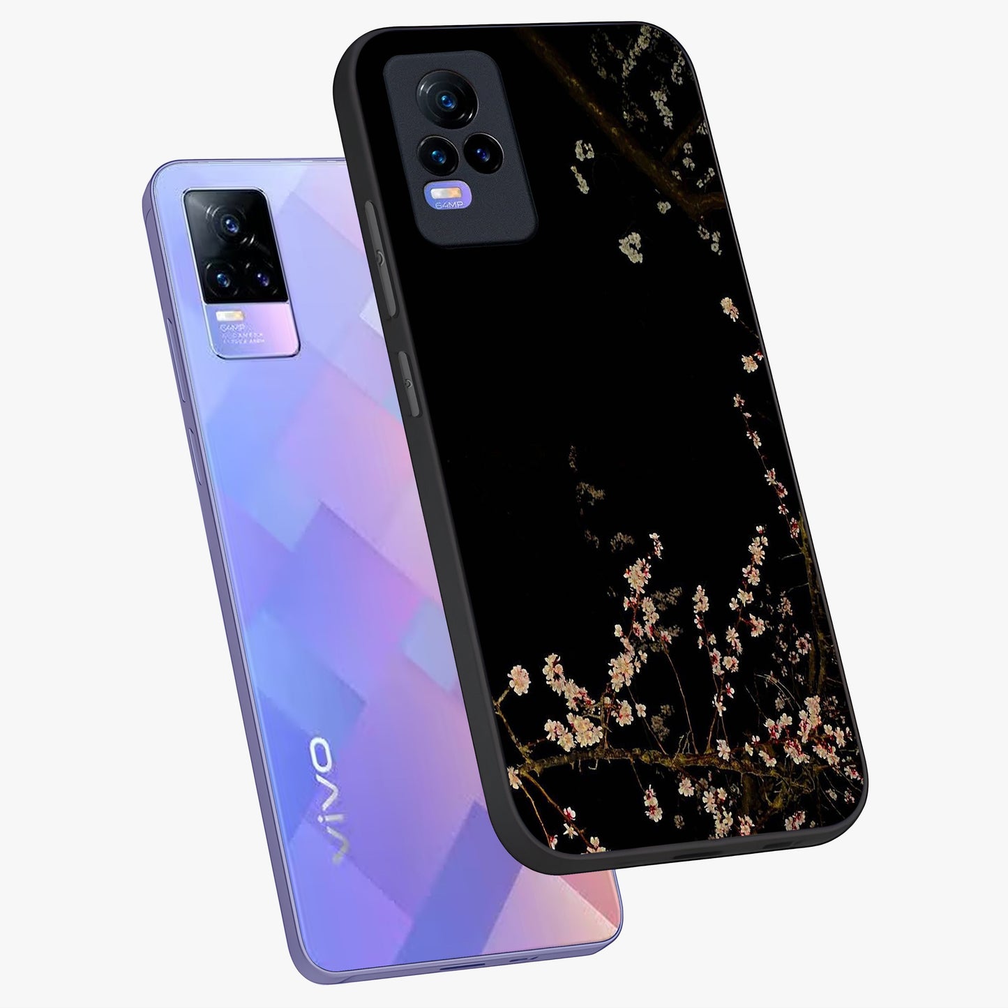 Petal Moon Light With Custom Name Glass Case displayed in angled mockup highlighting delicate petal design with custom name feature.