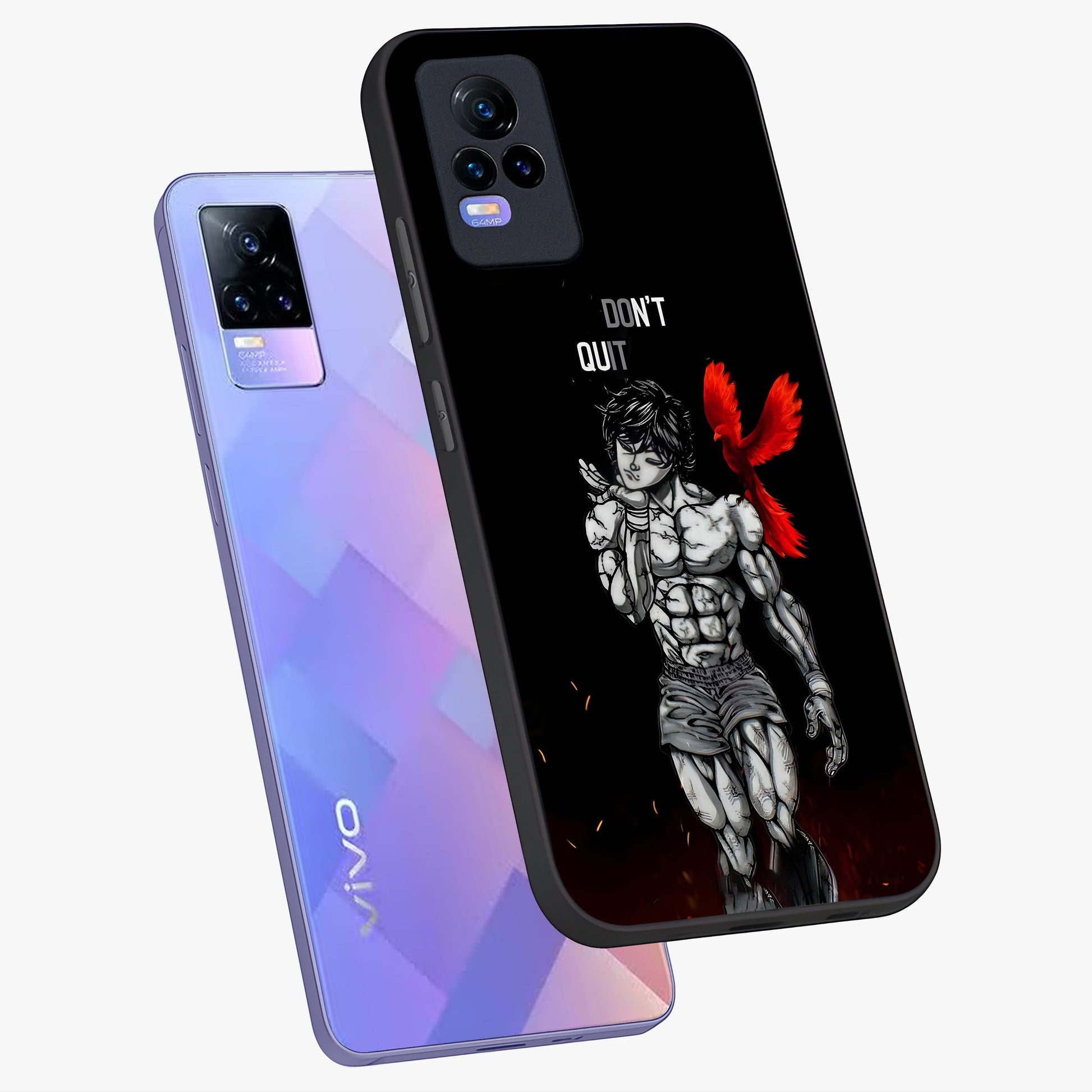 Rise Beyond Limits Glass Case displayed in angled mockup highlighting inspiring message design with modern aesthetic style.