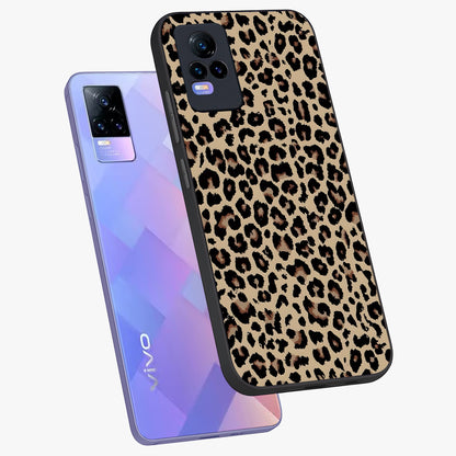 Savage Chic Pattern Glass Case displayed in angled mockup highlighting bold fashion inspired design with chic aesthetic.