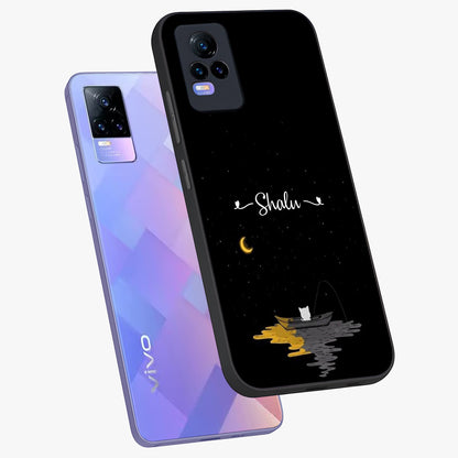 Silent Night Row Glass Case displayed in angled mockup highlighting peaceful evening design with dreamy night aesthetic.