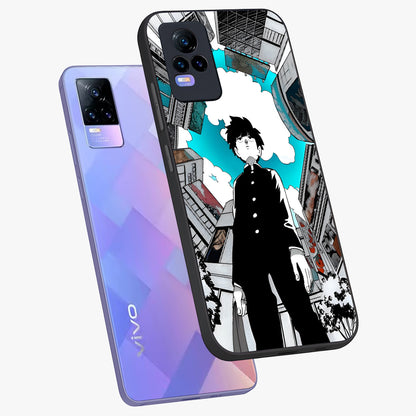 Silent Psychic Awakening Glass Case displayed in angled mockup highlighting spiritual awakening design with cosmic aesthetic.