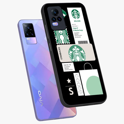 Starbucks Mocha Glass Case displayed in angled mockup highlighting stylish mocha themed design with cozy café aesthetic.