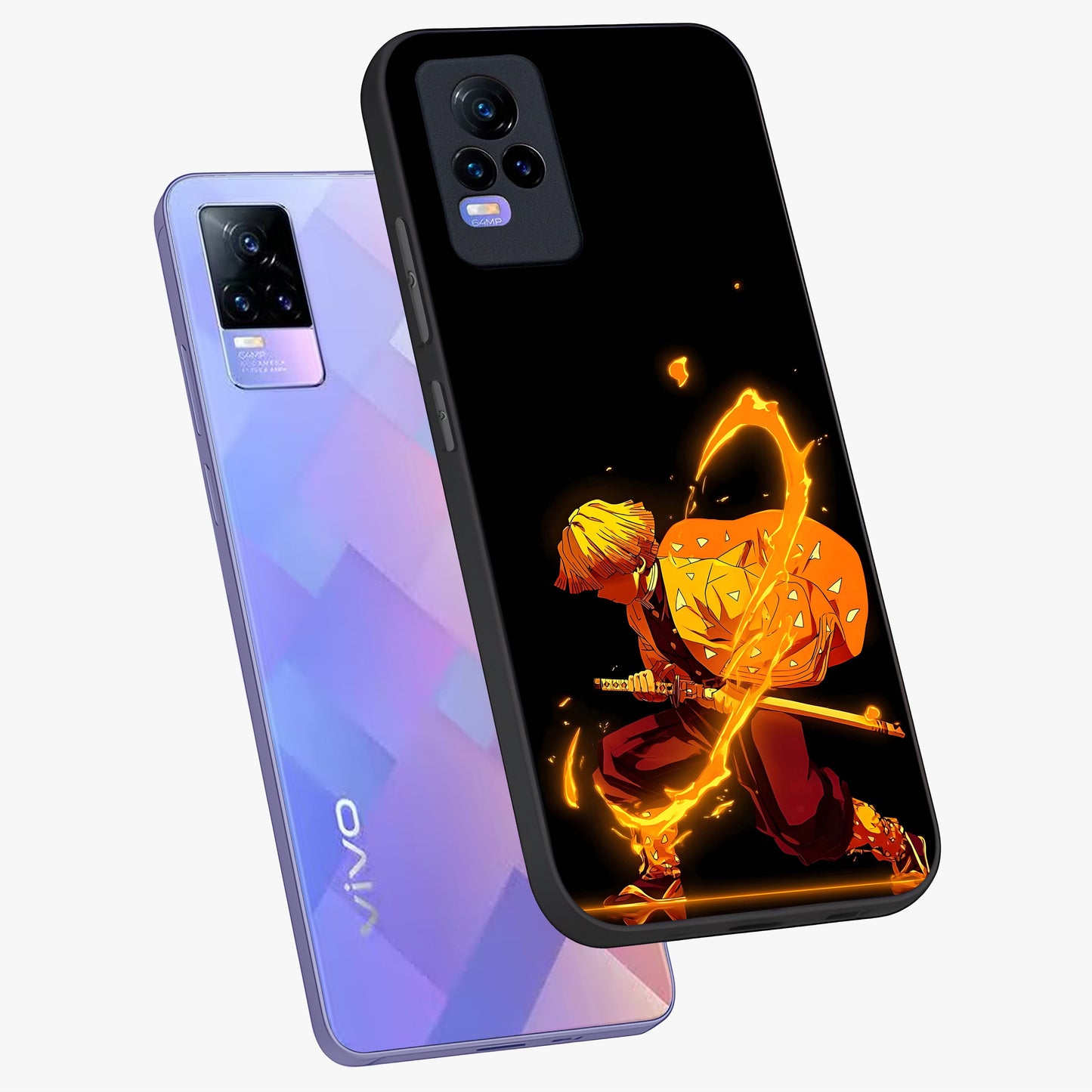 Thunder Flame Execution Glass Case displayed in angled mockup highlighting dramatic fire themed design with intense fantasy aesthetic.