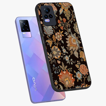 Vintage Floral Dream Glass Case displayed in angled mockup highlighting elegant vintage flower design with soft aesthetic style.
