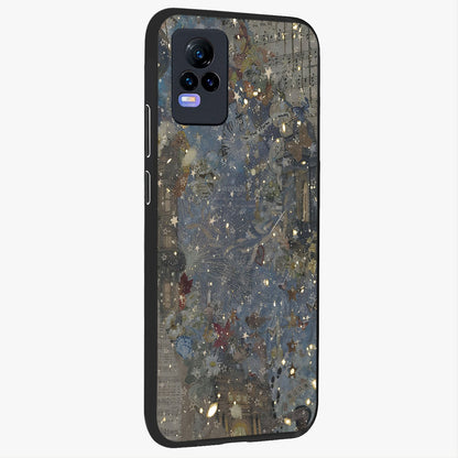 Aesthetic Astrolophia Glass Case upright view showcasing soft aesthetic theme with stylish modern look.