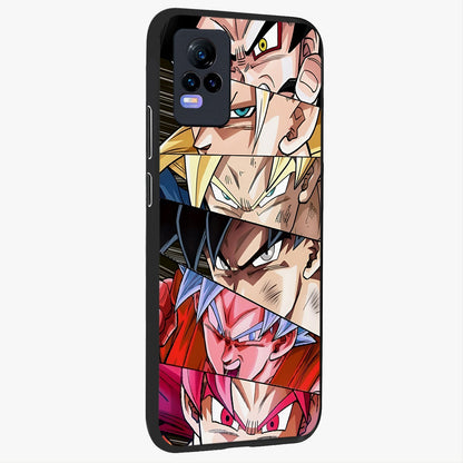 Anime Character Glass Case upright view showcasing expressive anime artwork with bold graphic style.