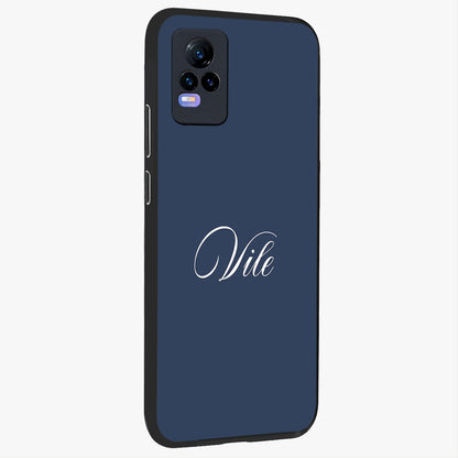 Blue Vintage Floral Pattern Glass Case displayed in angled mockup highlighting classic blue floral pattern and retro aesthetic design.