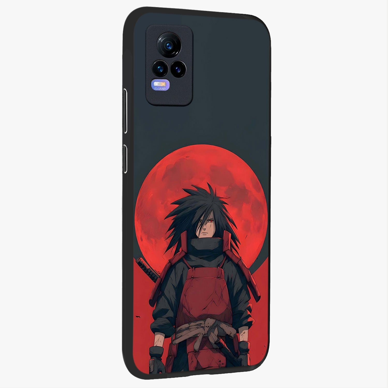 Crimson Moon Warlord Glass Case upright view showcasing powerful warlord artwork with dark celestial theme.