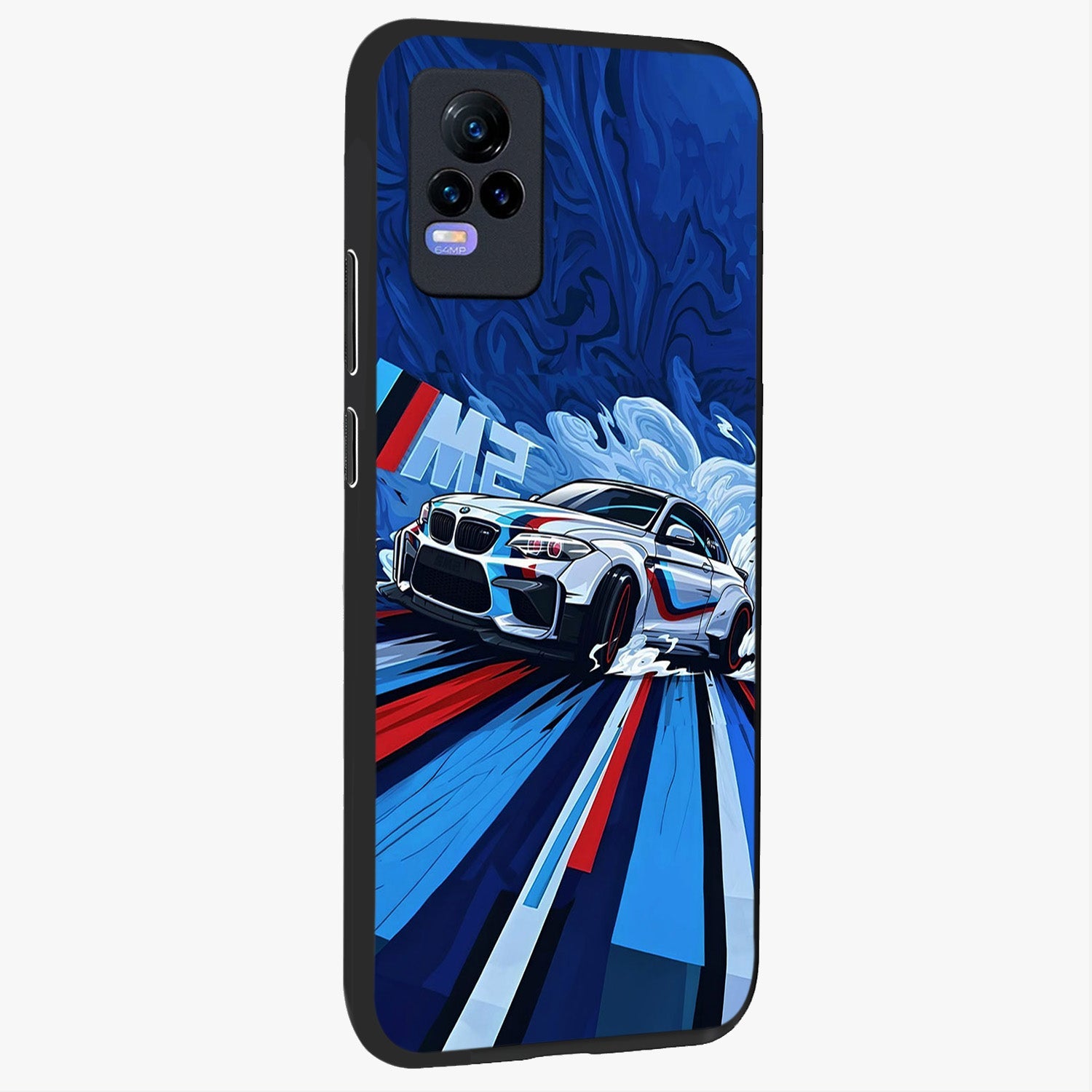 Drift Power Rush Glass Case upright view showcasing high speed racing artwork with bold automotive theme.