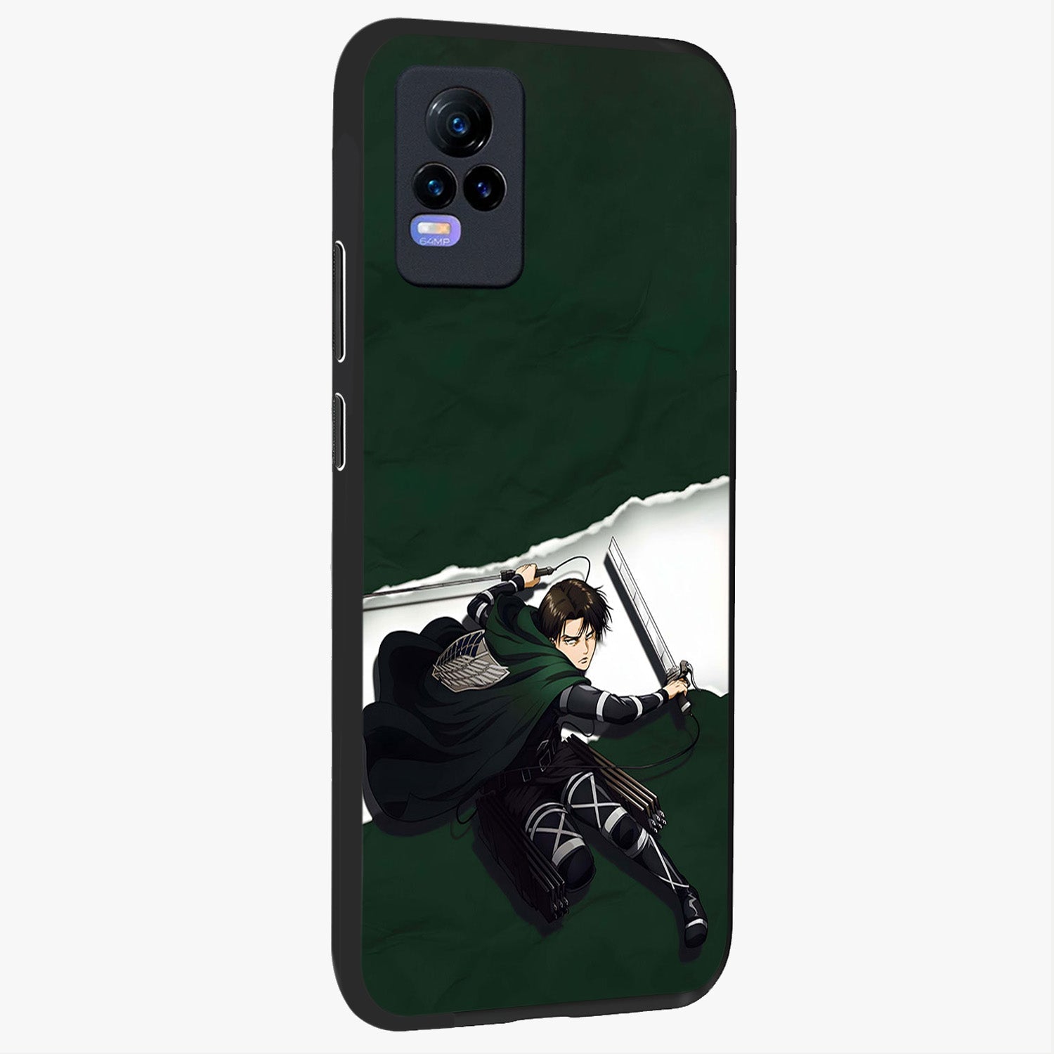Emerald War Vanguard Glass Case upright view showcasing dramatic warrior artwork with bold fantasy theme.
