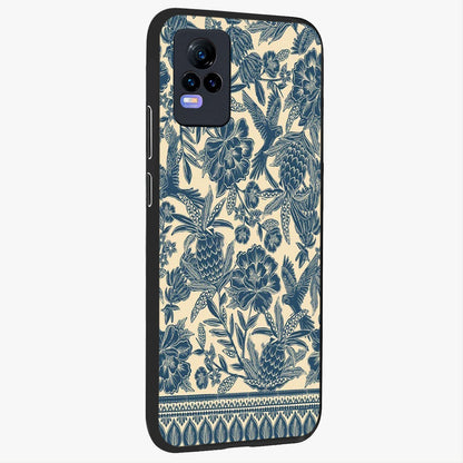 Heirloom Wild Bloom Glass Case upright view showcasing delicate wildflower artwork with timeless floral theme.
