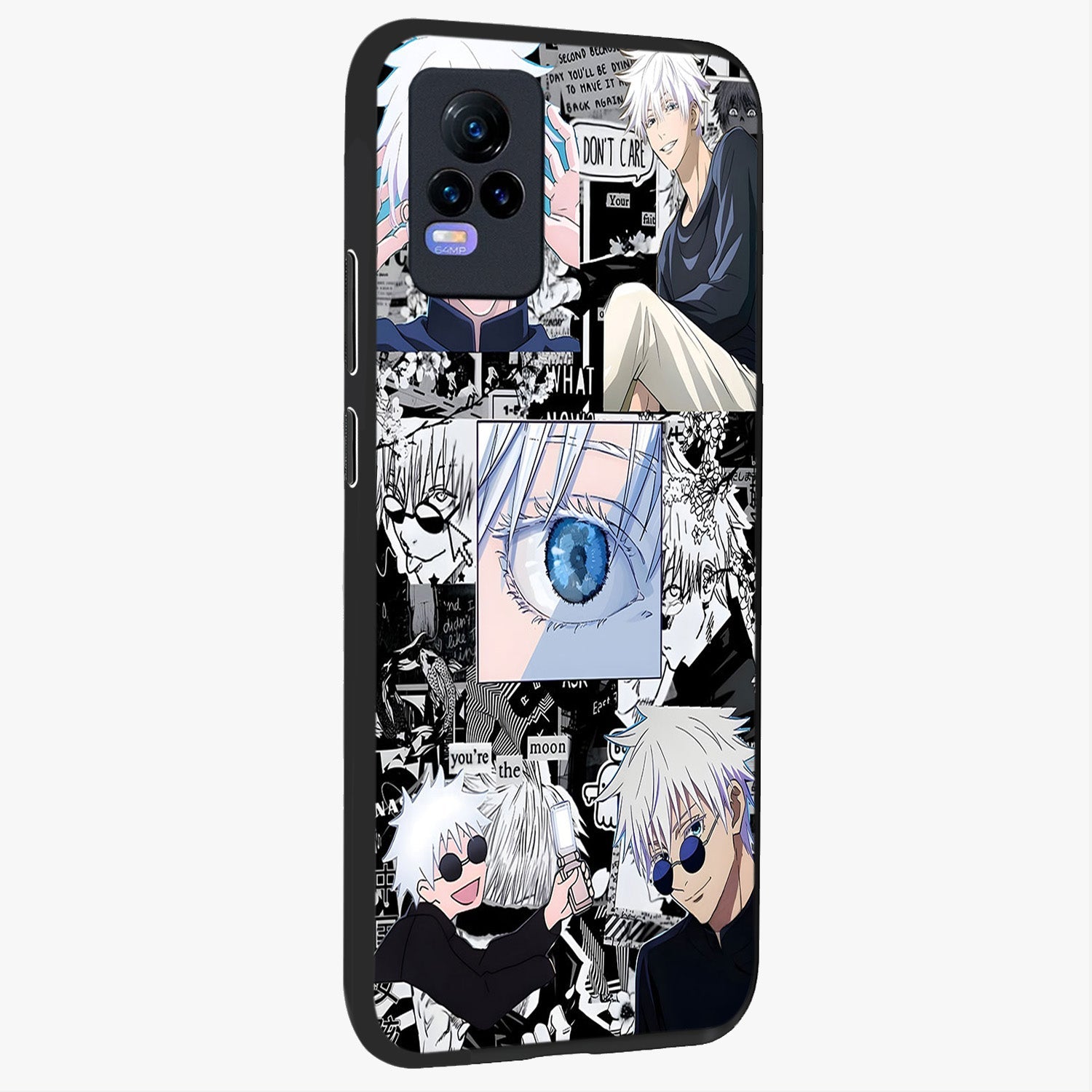 Infinity Sorcerer Chaos Glass Case upright view showcasing dramatic sorcerer artwork with chaotic mystical theme.