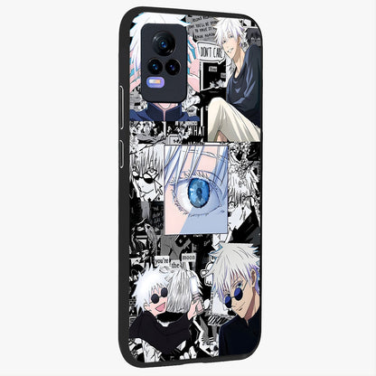 Infinity Sorcerer Chaos Glass Case upright view showcasing dramatic sorcerer artwork with chaotic mystical theme.