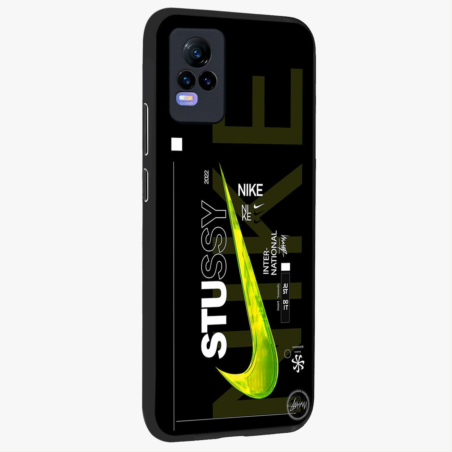 Neon Street Edition Glass Case upright view showcasing colorful neon artwork with modern street culture theme.