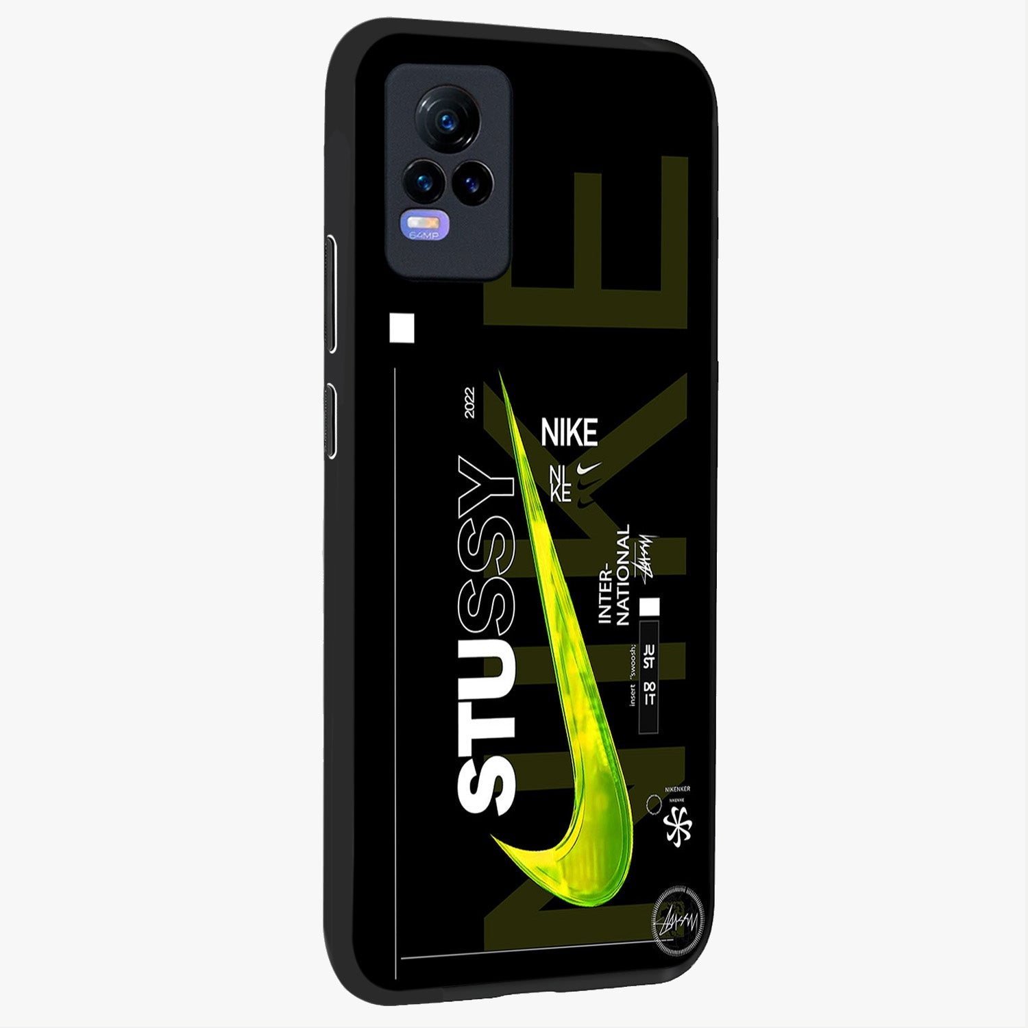 Neon Street Edition Glass Case upright view showcasing colorful neon artwork with modern street culture theme.