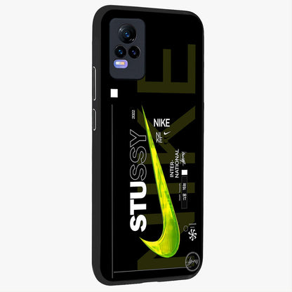 Neon Street Edition Glass Case upright view showcasing colorful neon artwork with modern street culture theme.