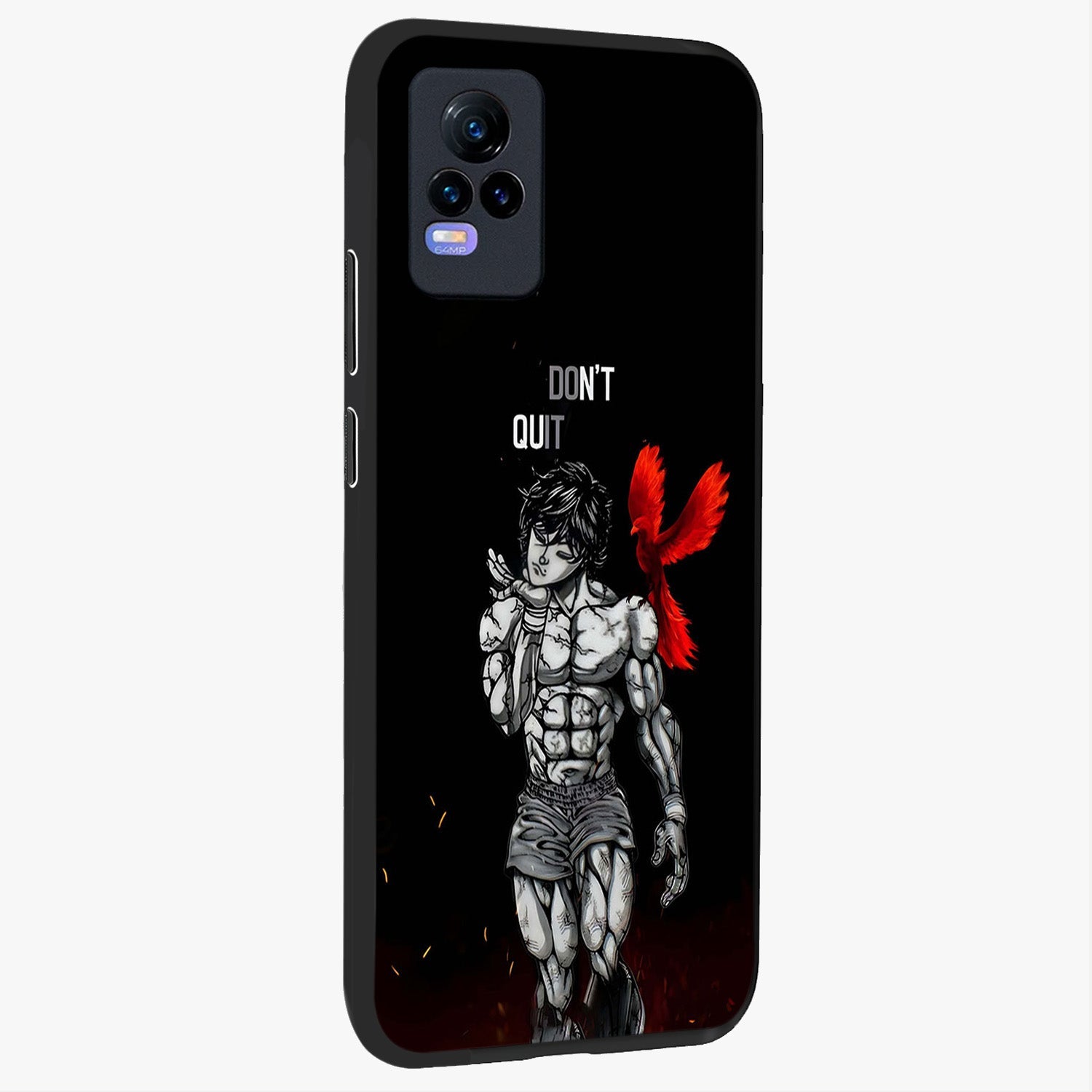 Rise Beyond Limits Glass Case upright view showcasing powerful inspirational artwork with uplifting theme.