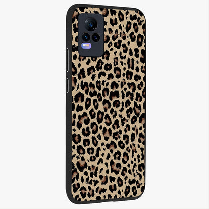 Savage Chic Pattern Glass Case upright view showcasing trendy decorative artwork with edgy fashion theme.