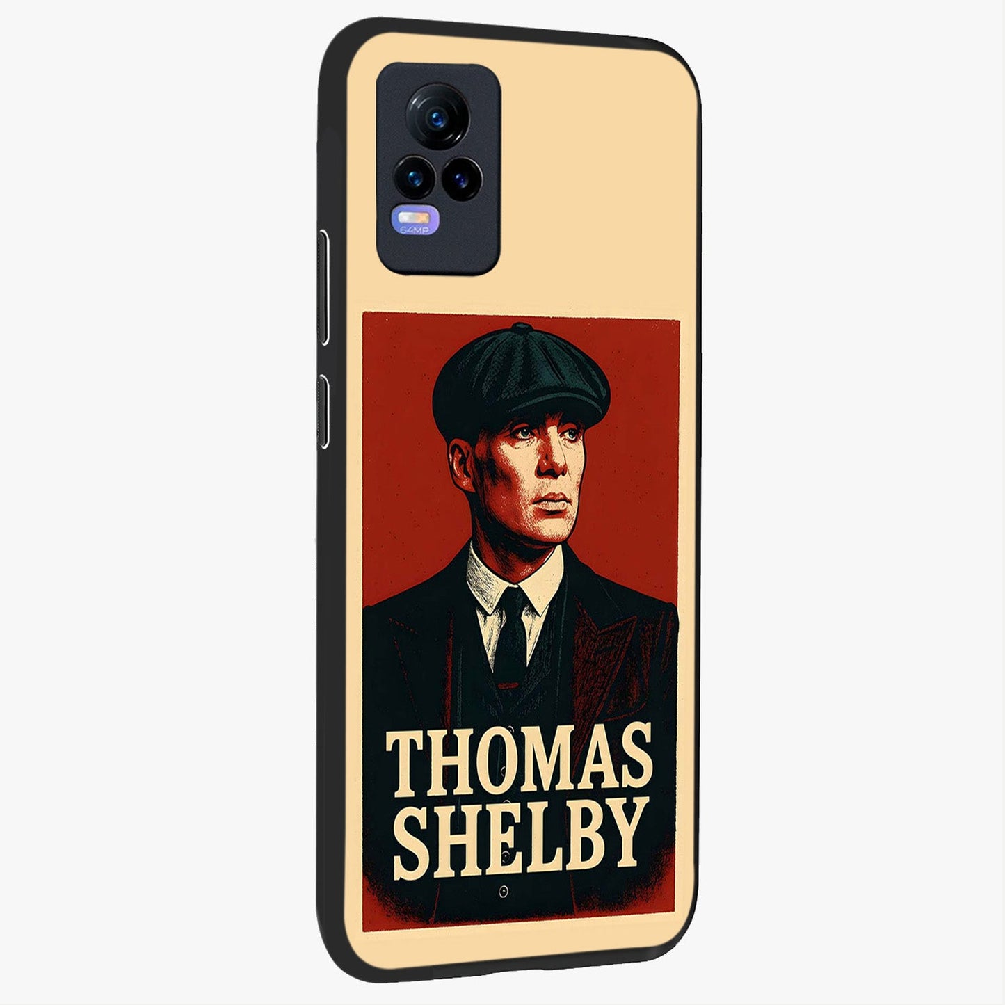 Vintage Mafia Authority Glass Case upright view showcasing dramatic vintage artwork with iconic authority theme.