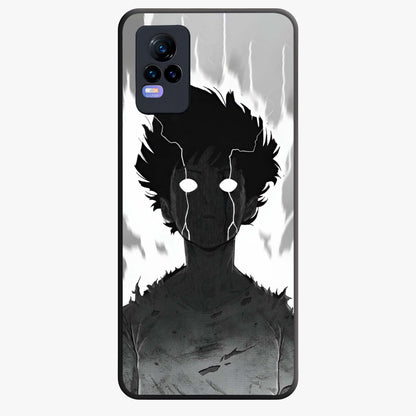Awakened Inner Rage Glass Case showing flat back view with intense artistic artwork and glossy glass finish.