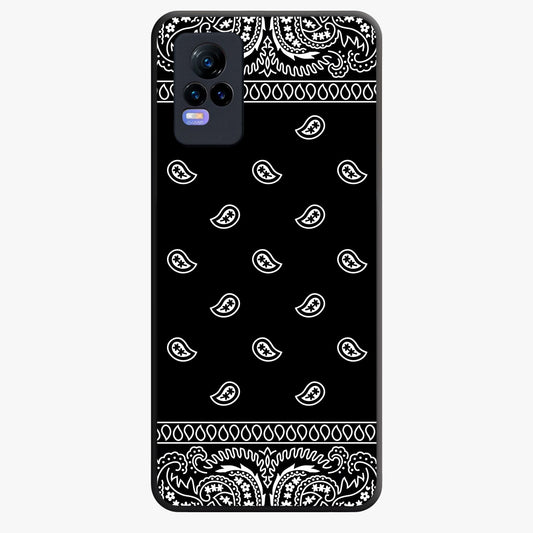 Retro Rebel Threads Glass Case showing flat back view with vintage street style artwork and glossy glass finish.