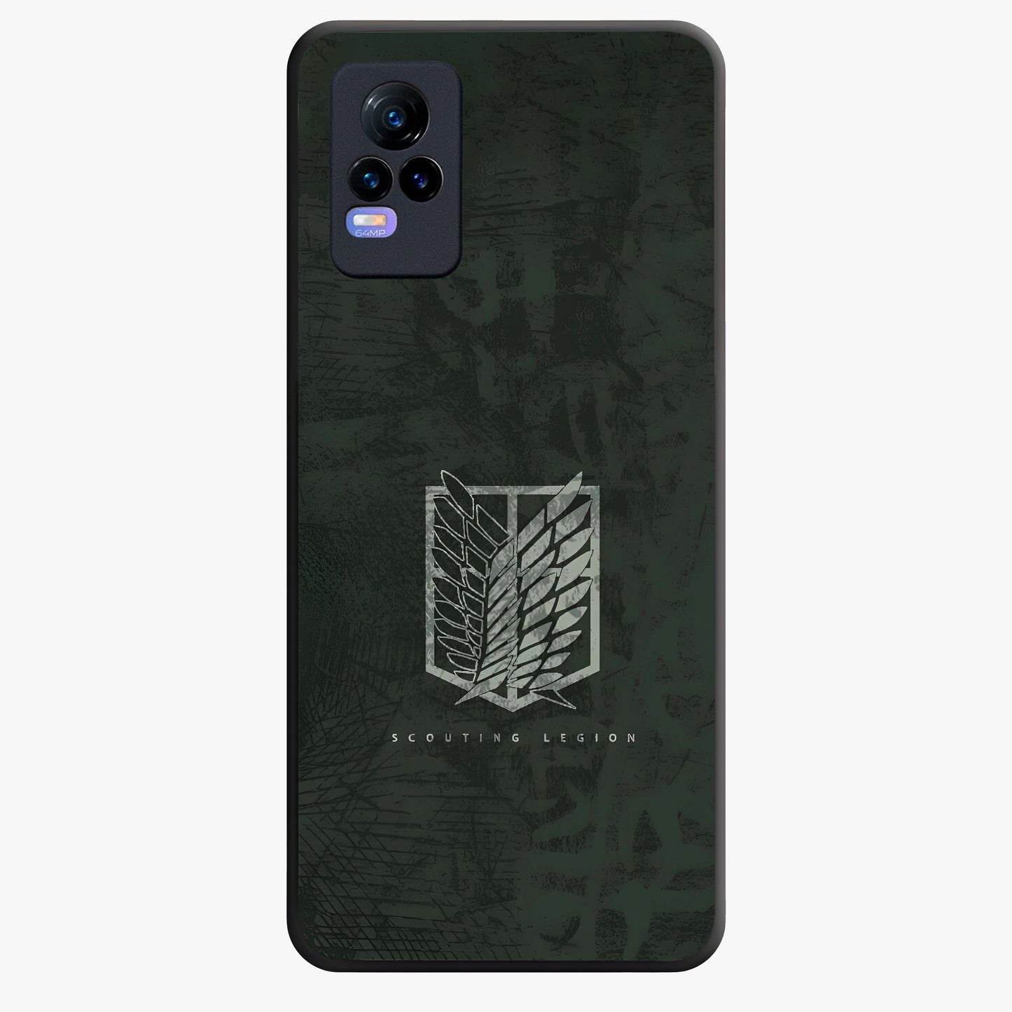 Wings Of Freedom Glass Case showing flat back view with symbolic wings artwork and glossy glass finish.